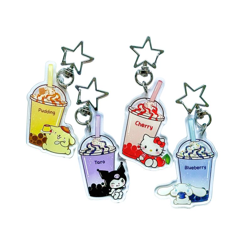 STRAVBERRYBEE | Keychain [Boba tea]